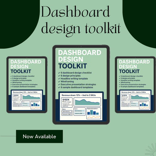 Dashboard design toolkit